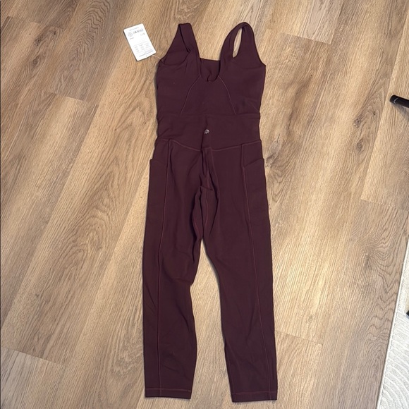 Athleta Burgundy Jumpsuit NWT XS - Picture 6 of 6